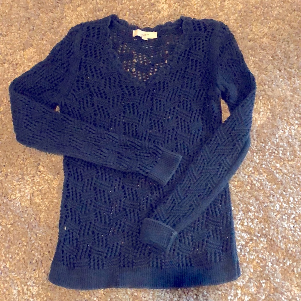 LOFT Waffle Weave Sweater